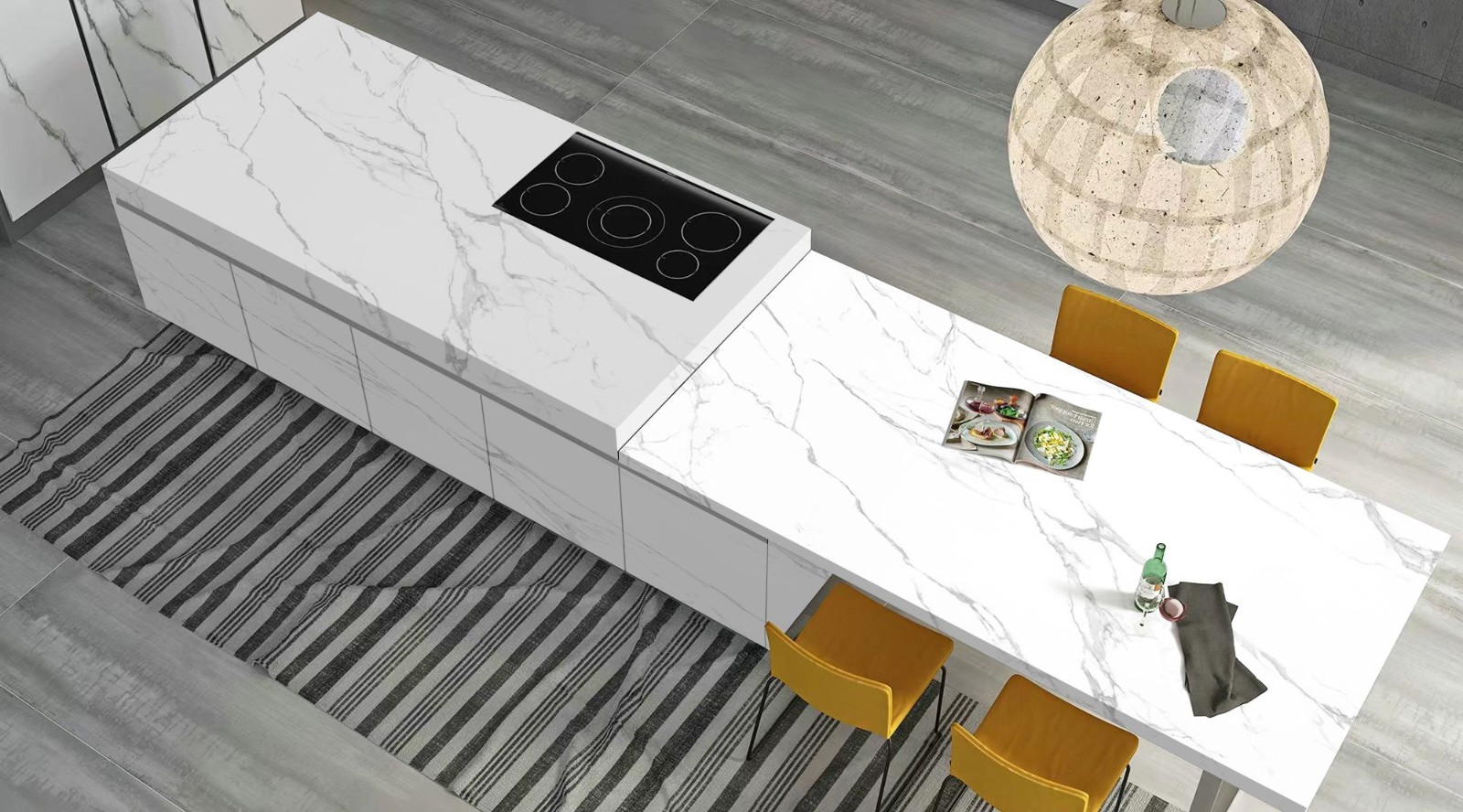 white nano crystal glass stone