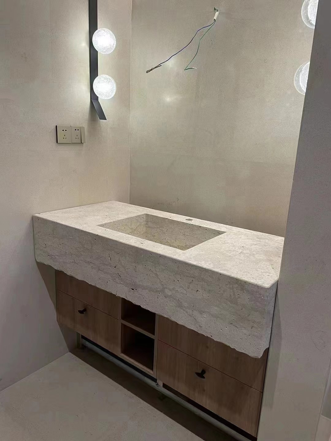 limestone beige tiles