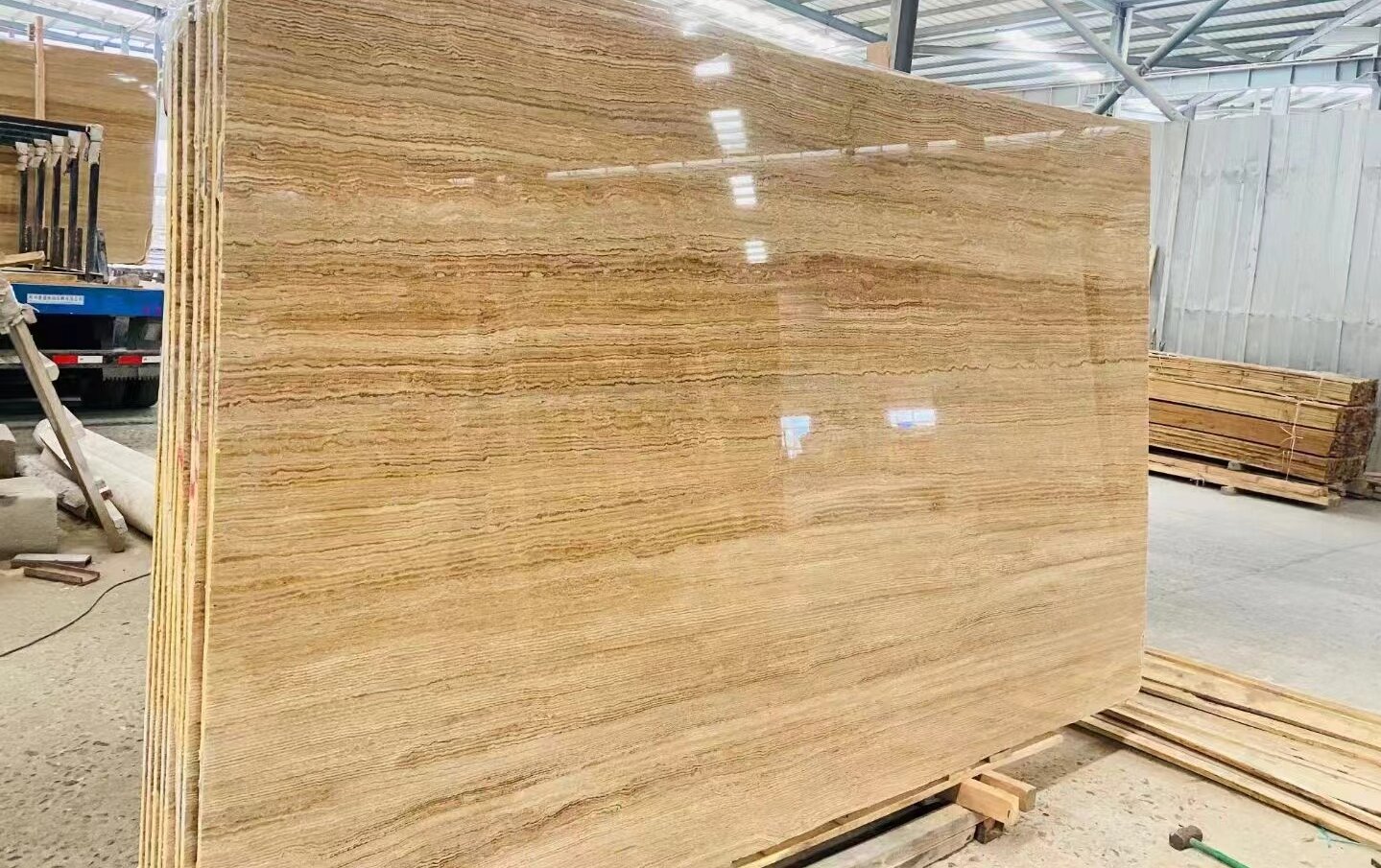 wood travertine stone