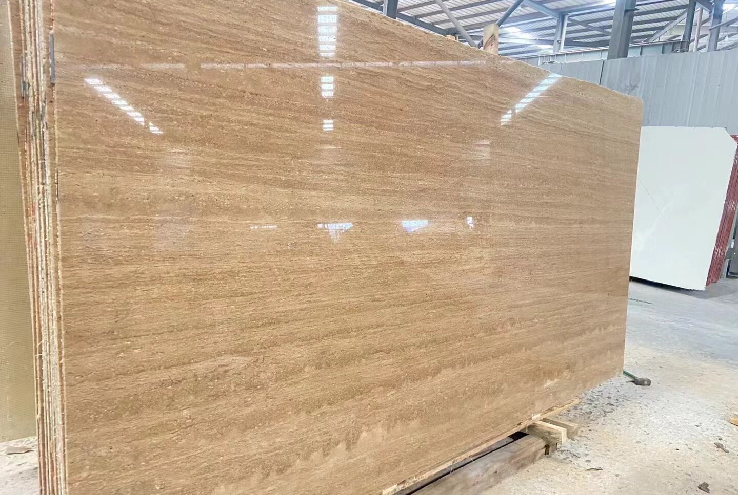 beige travertine stone