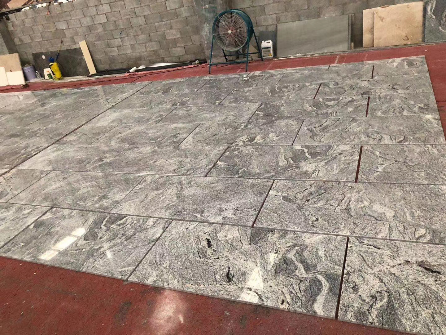Hubei Burggraaf witte granieten plaat