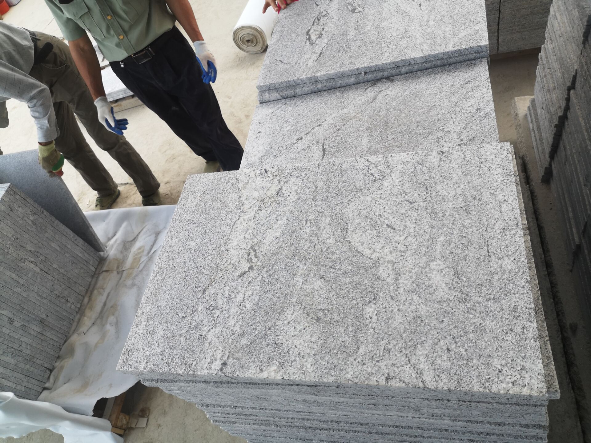 Hubei Burggraaf witte granieten plaat