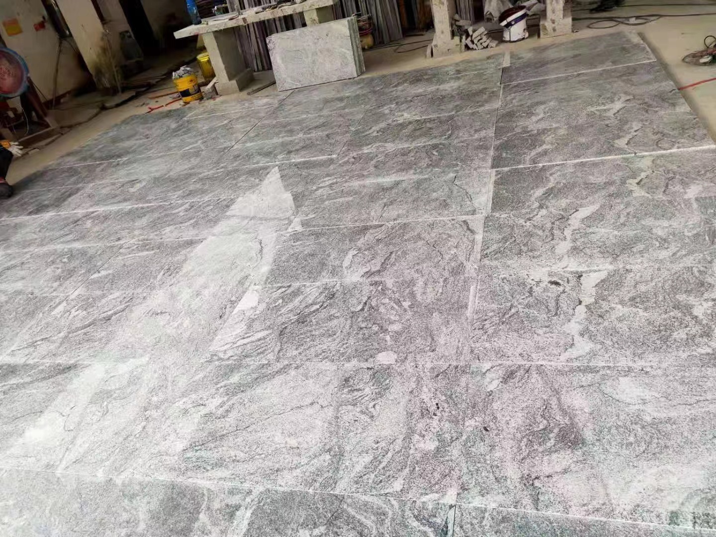 Hubei Burggraaf witte granieten plaat
