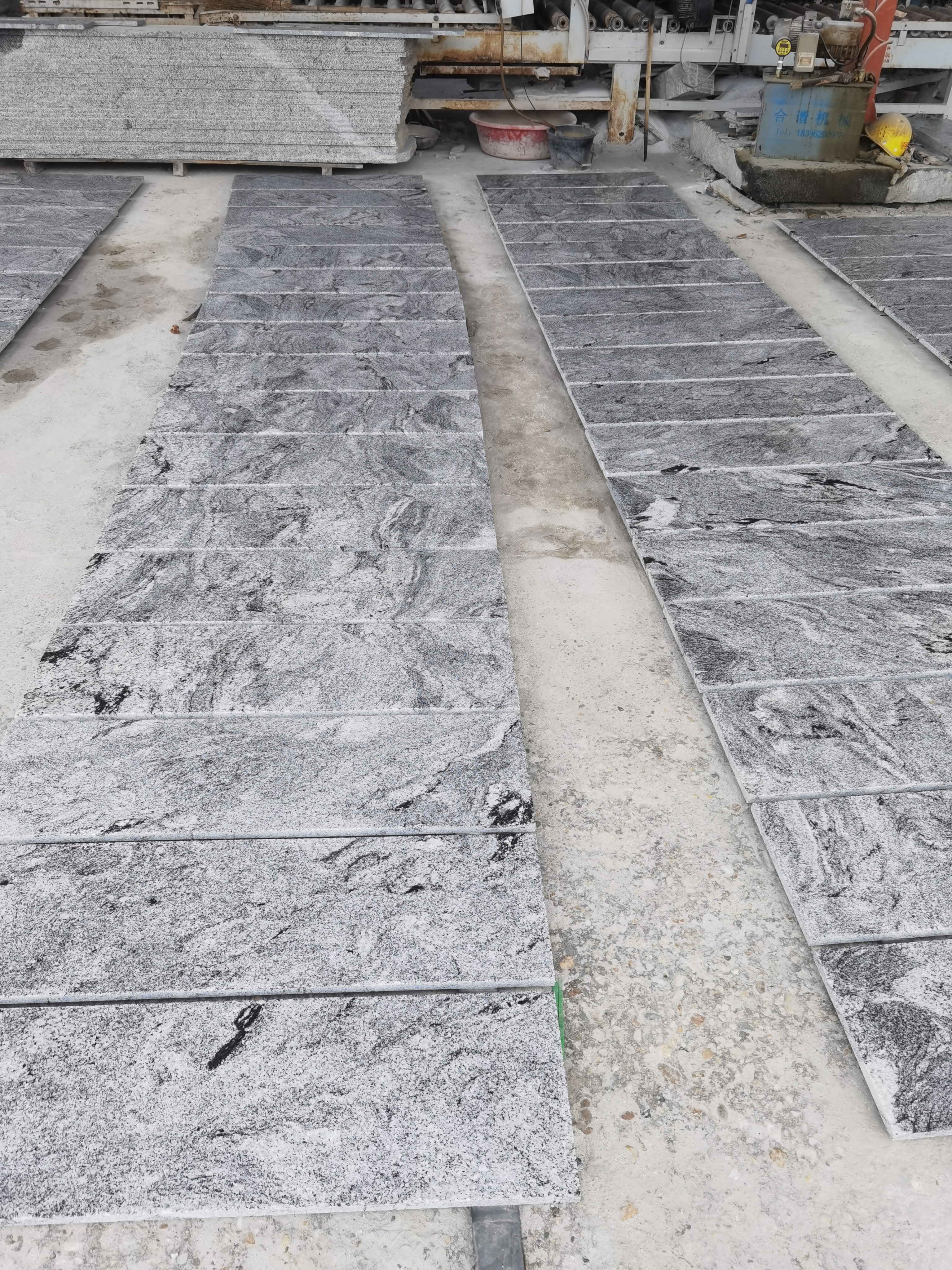 Hubei Burggraaf witte granieten plaat
