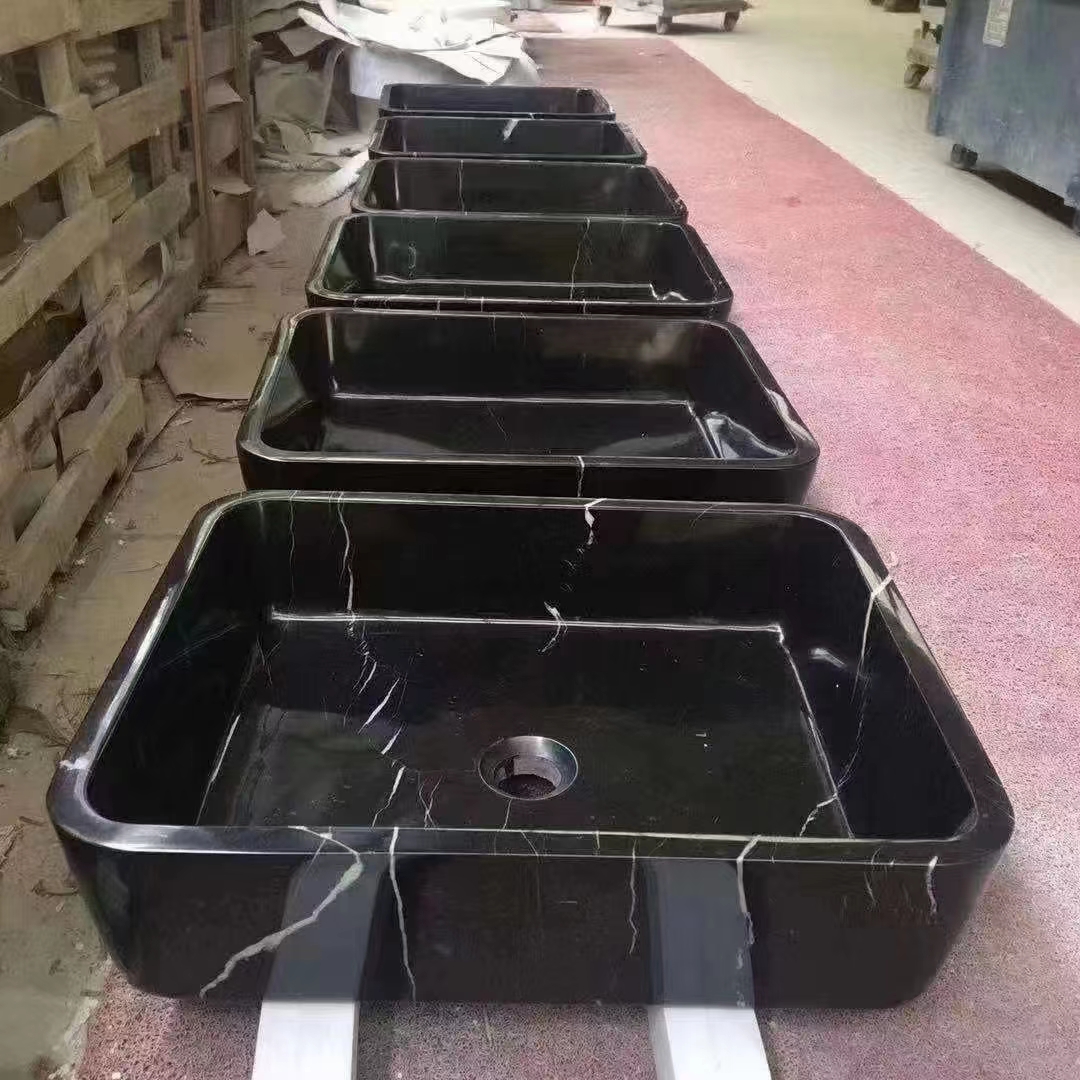 Nero Marquina marmeren plaat en tegel