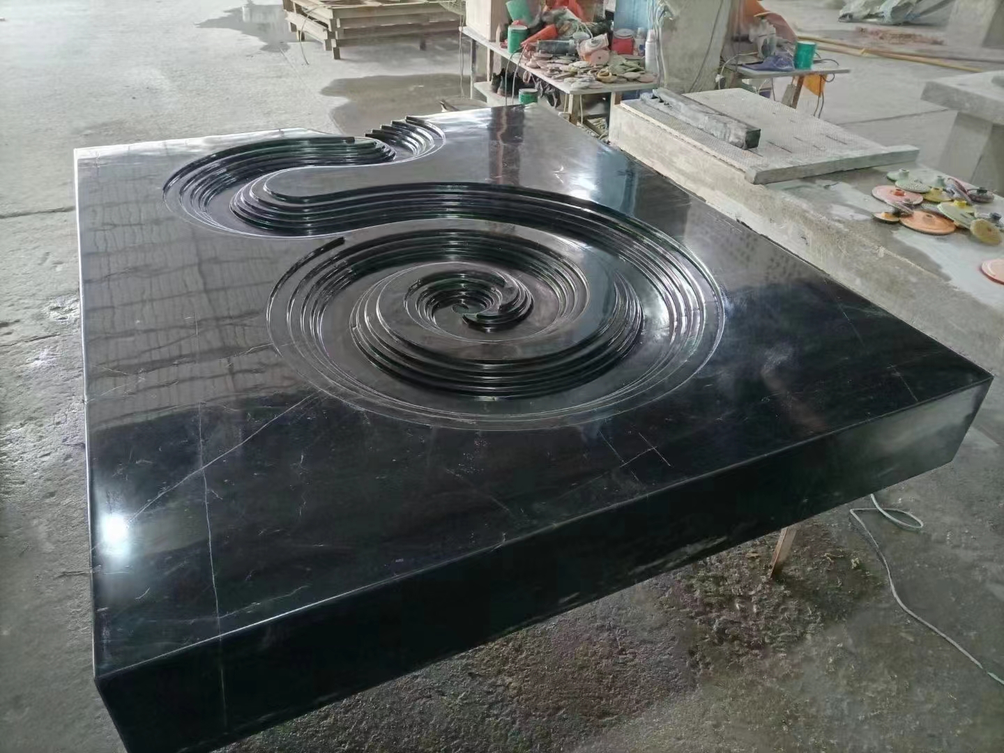 Nero Marquina marmeren plaat en tegel