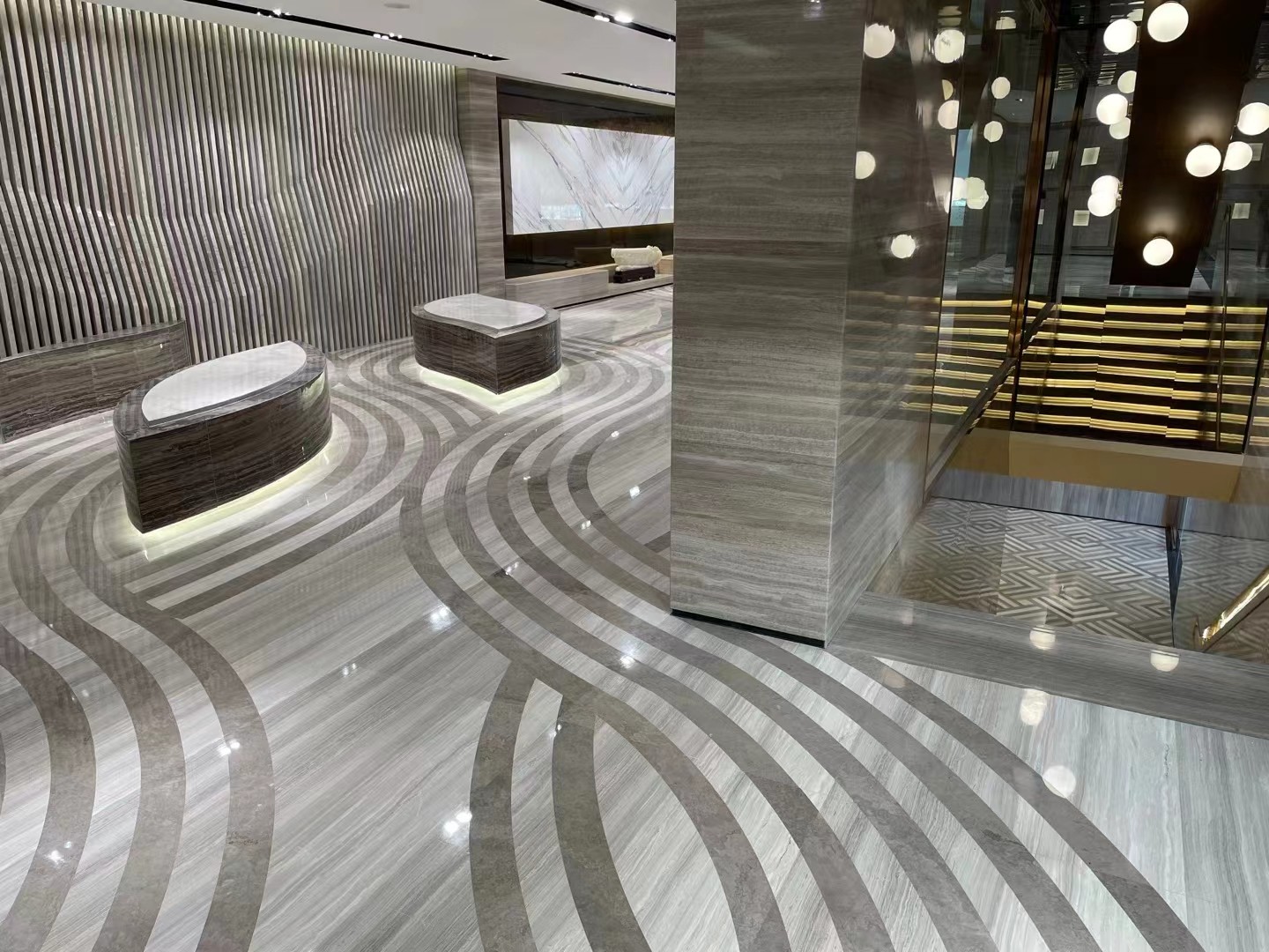 brown marble slab