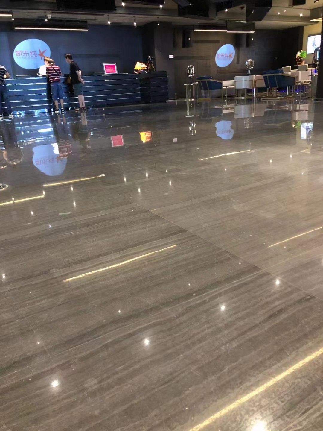 wooden black marble stone