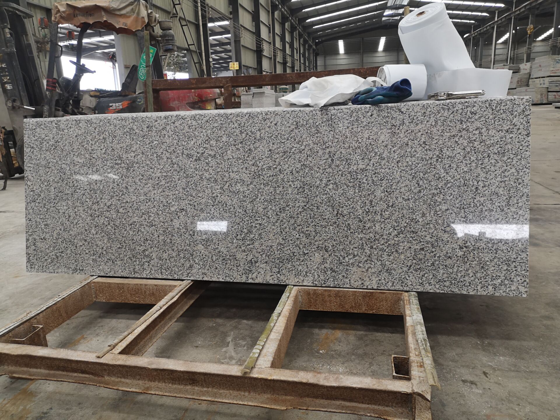 black snowflake granite