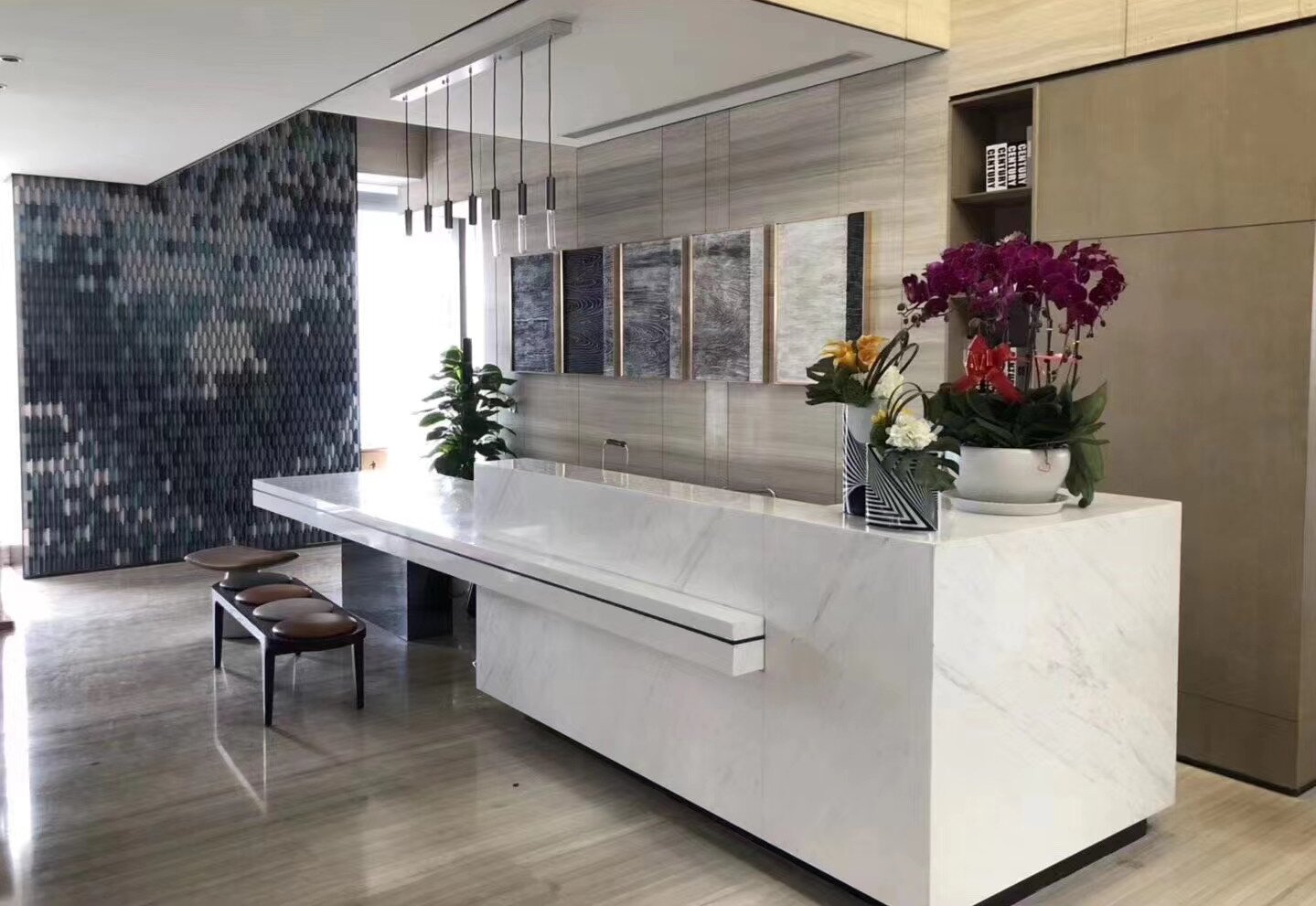 gray wood marble