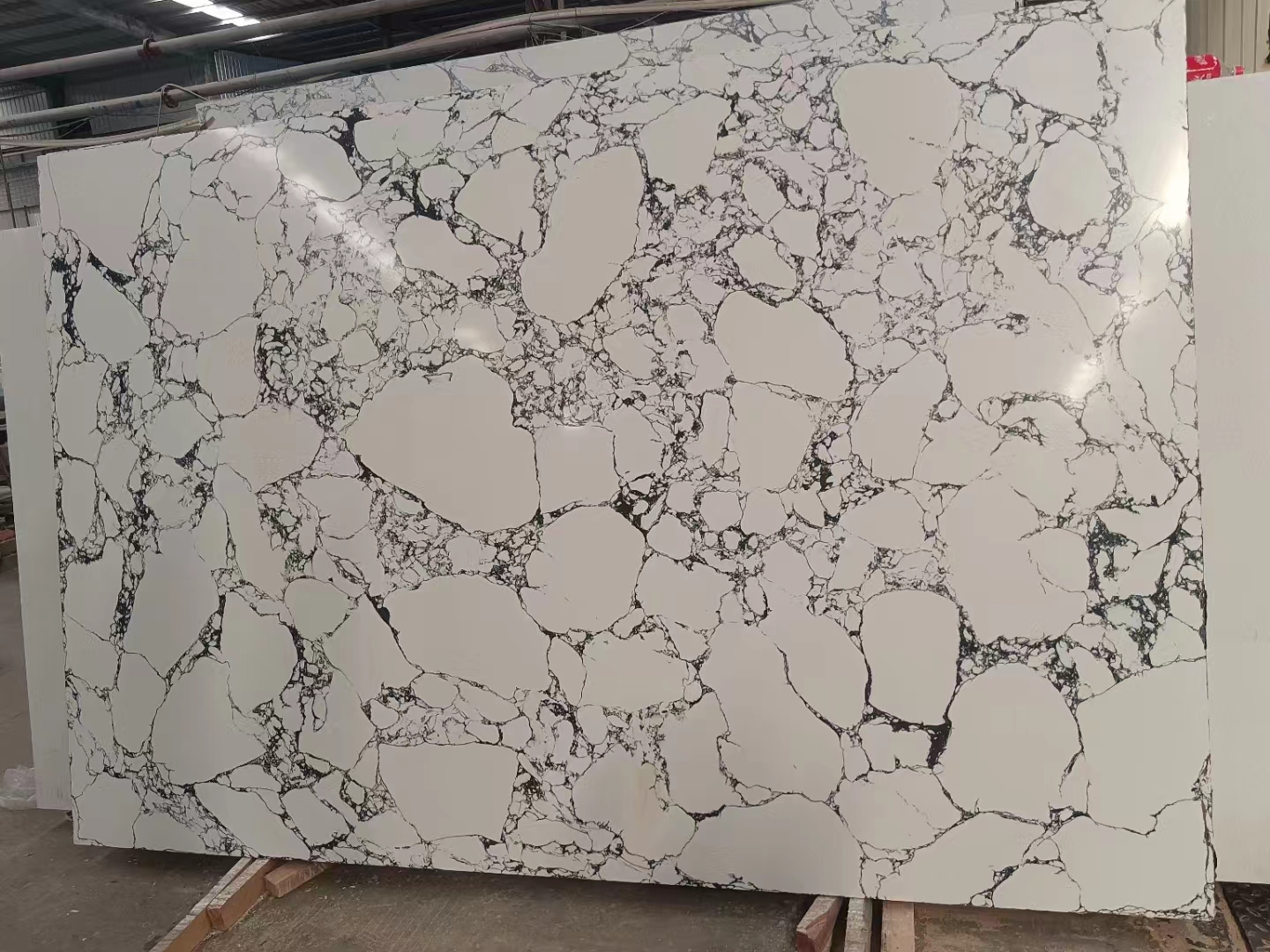 Panda witte kunstmatige marmeren plaat en tegel