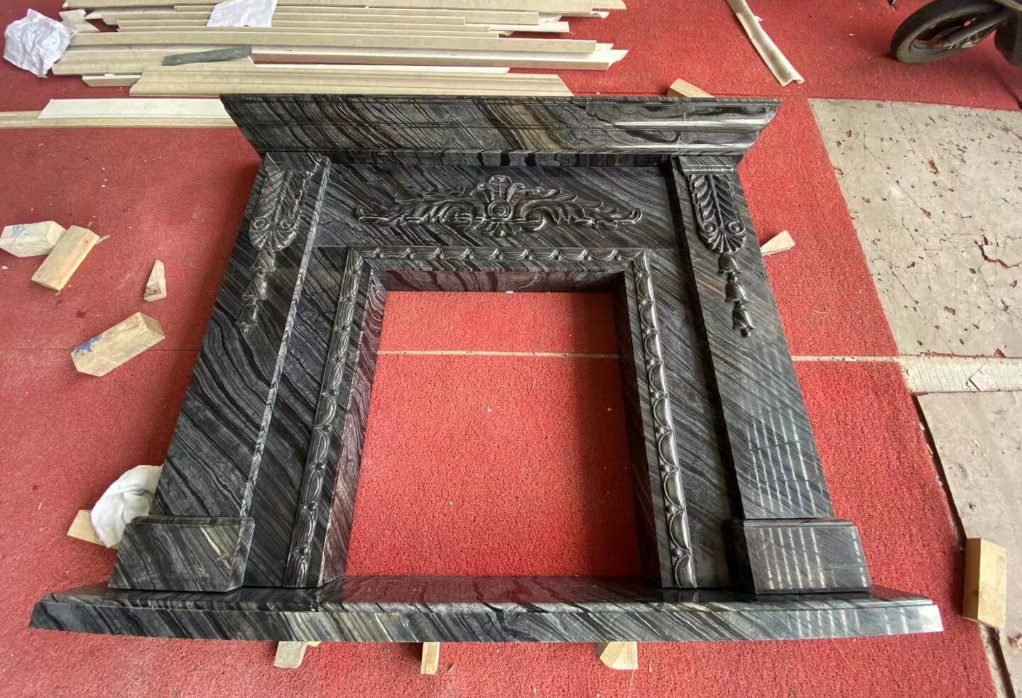 antique wooden marble