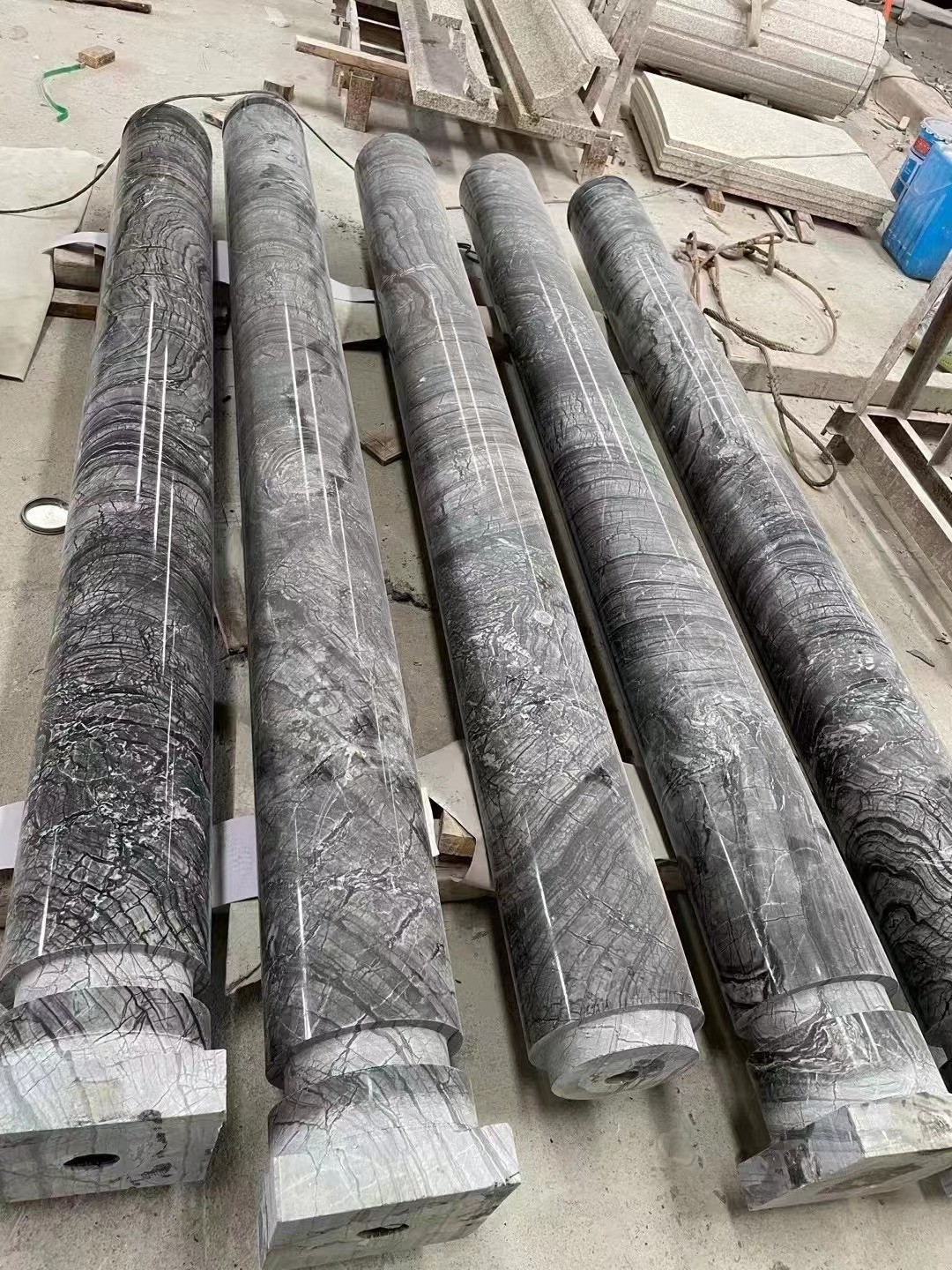 antique wooden marble stone