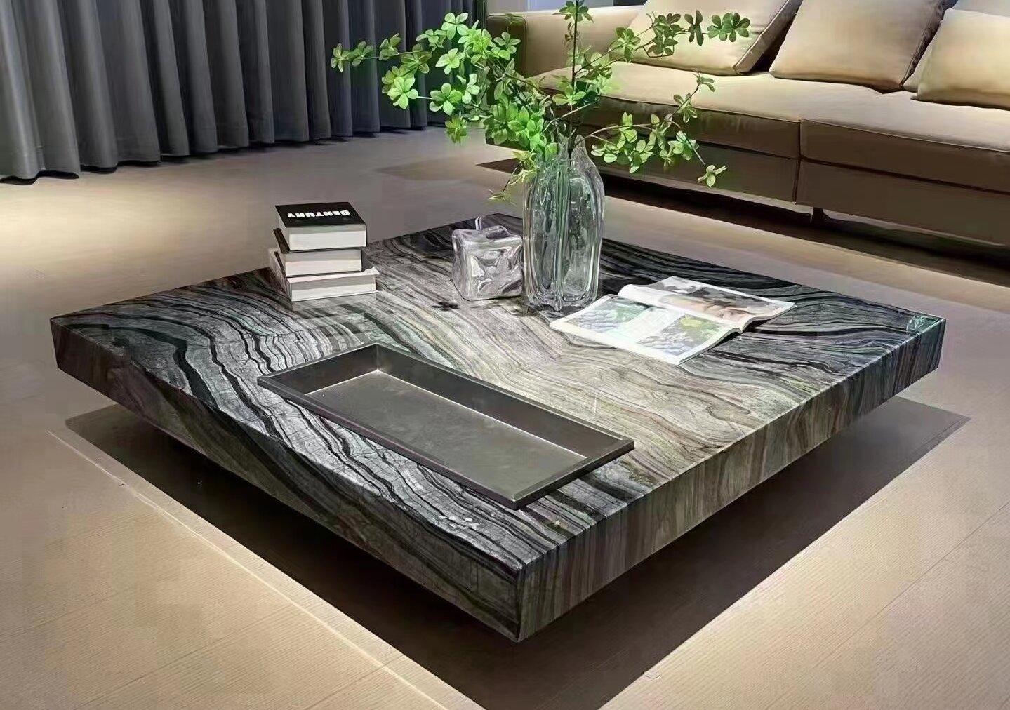 antique wooden marble