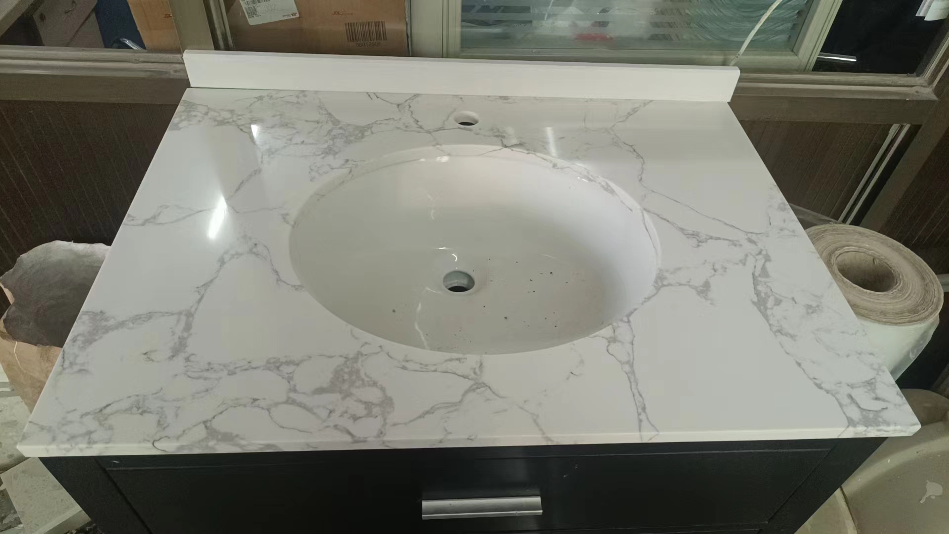Calacatta witte kunstmatige marmeren plaat en tegel