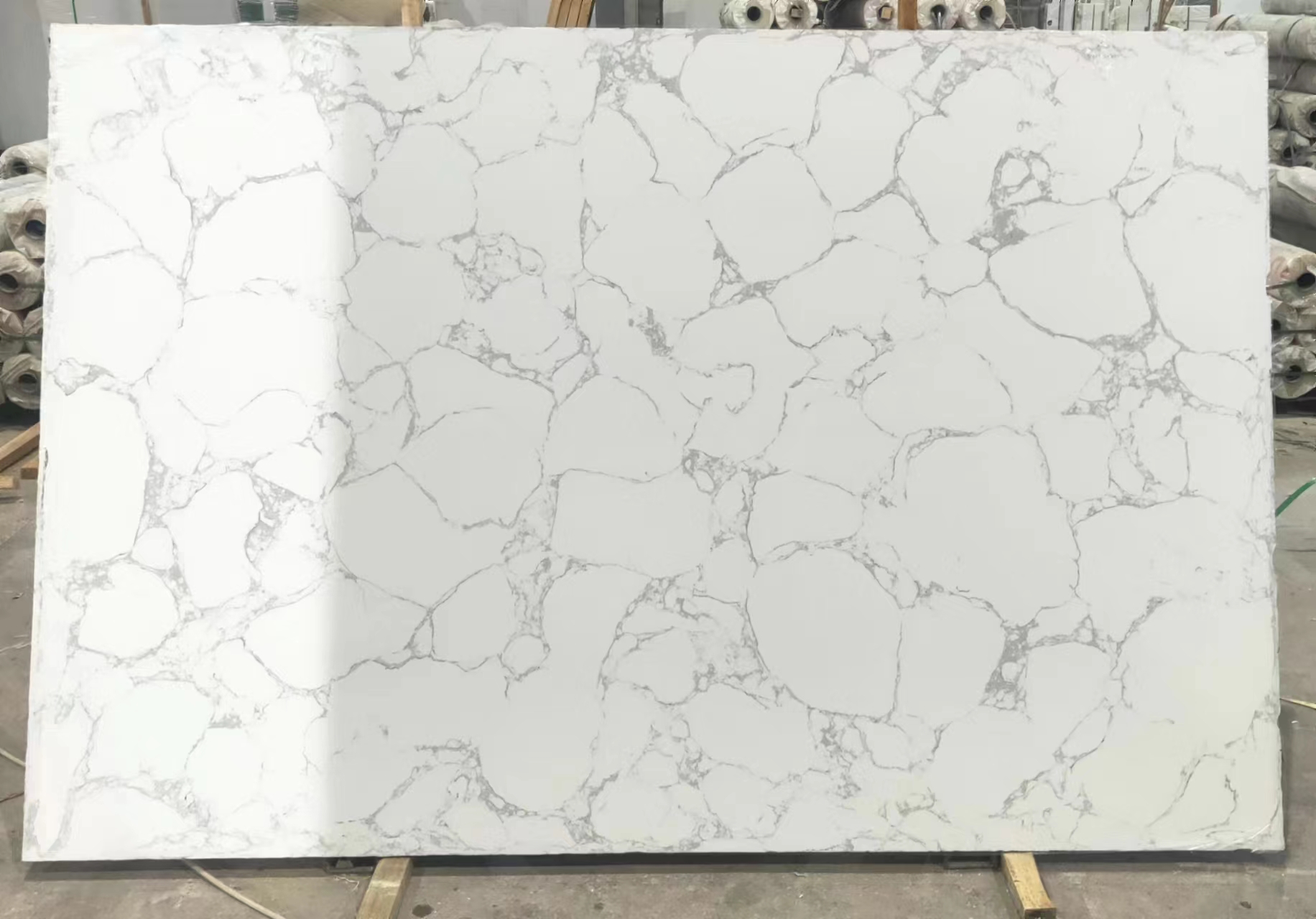 Calacatta witte kunstmatige marmeren plaat en tegel
