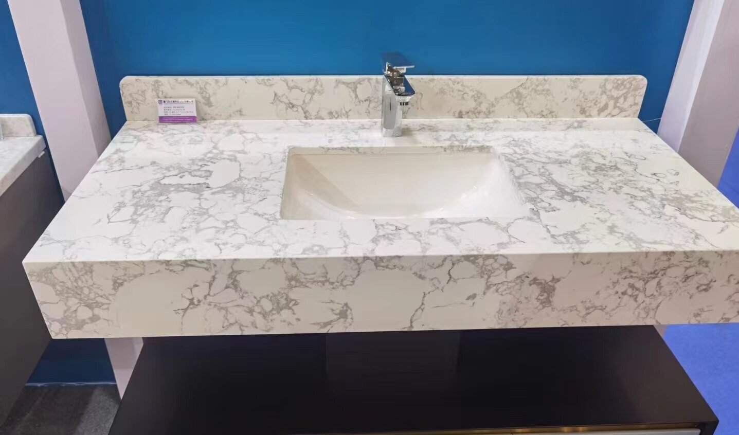 calacatta white artificial marble tile