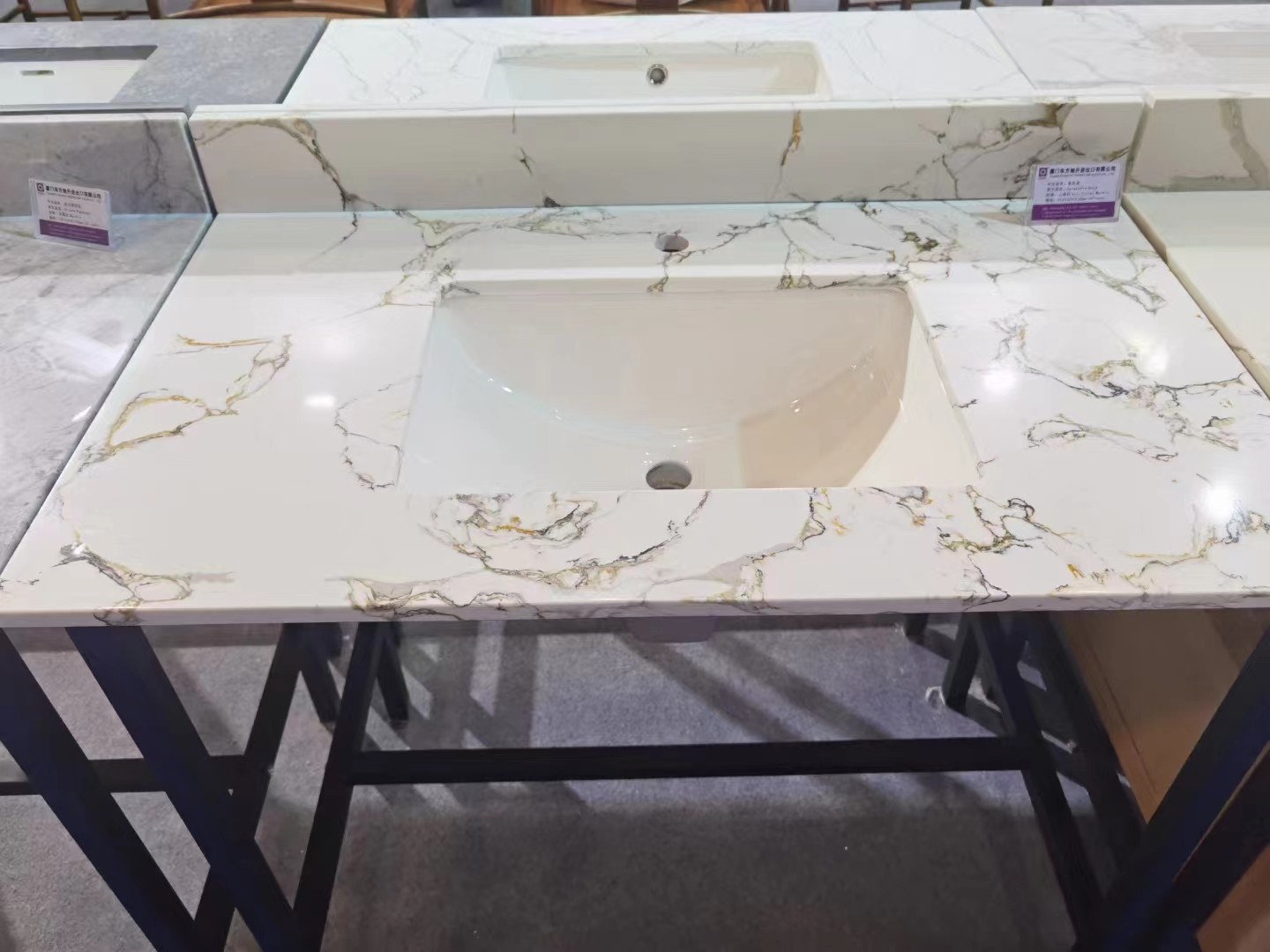 calacatta gold artificial marble slab