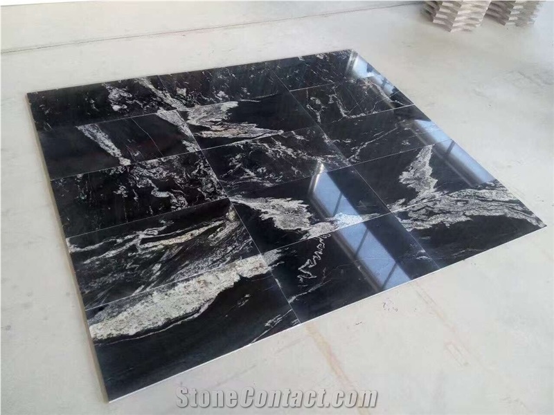 fantasy white black granite