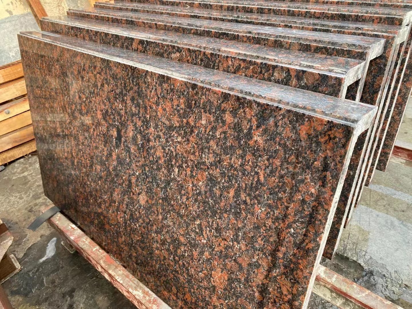 tan brown granite tile
