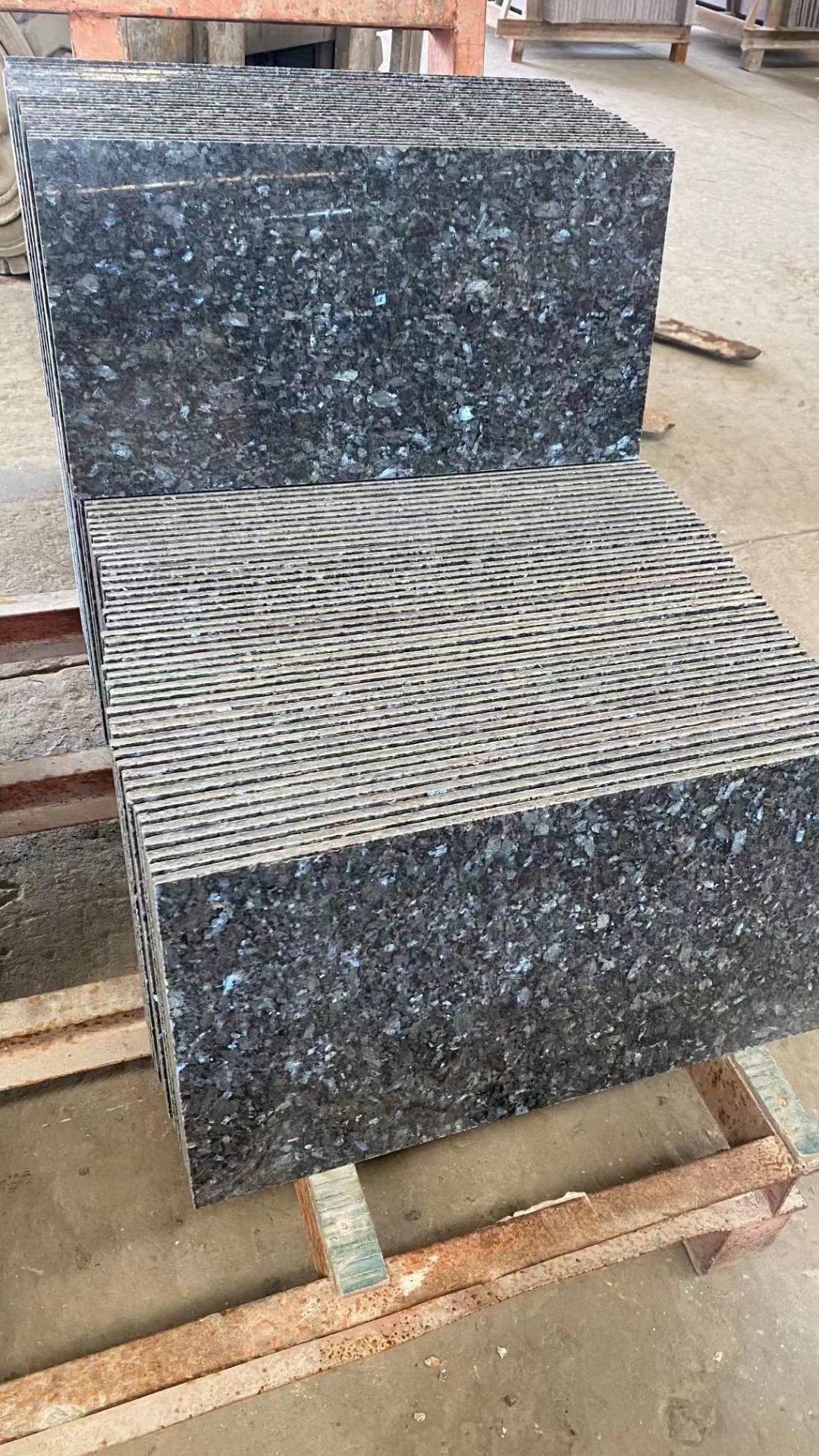 Blue Pearl granieten plaat aanrecht