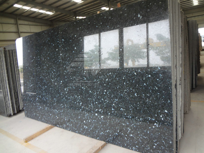 Blue Pearl granieten plaat aanrecht