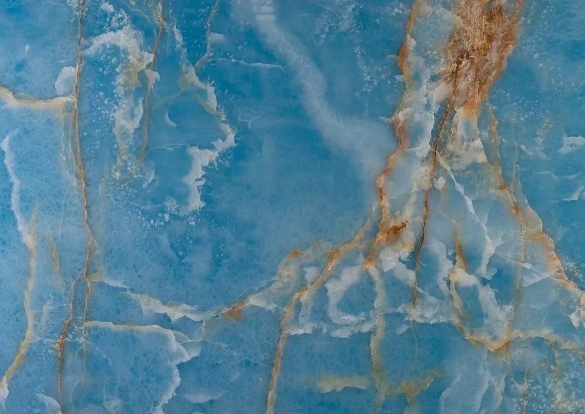 blue onyx slab