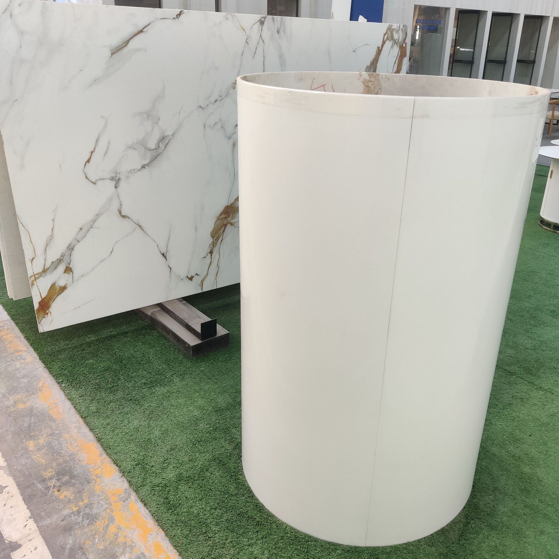 white nano crystal glass stone