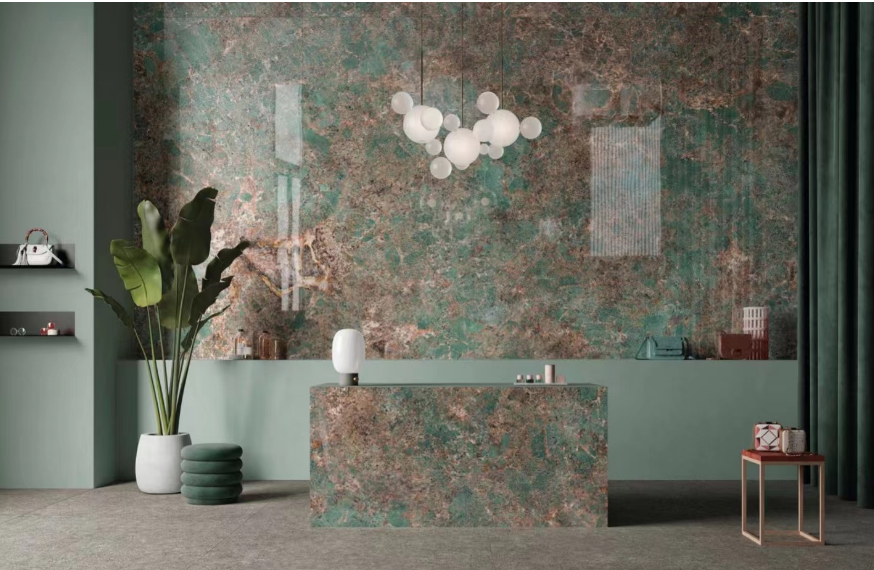 green sintered stone