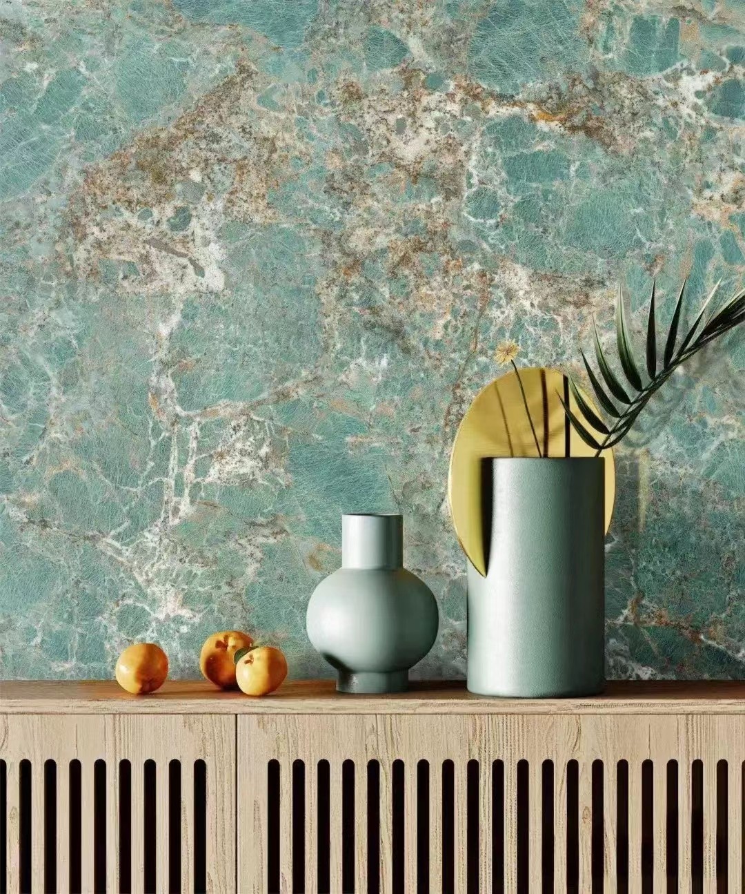 green sintered stone