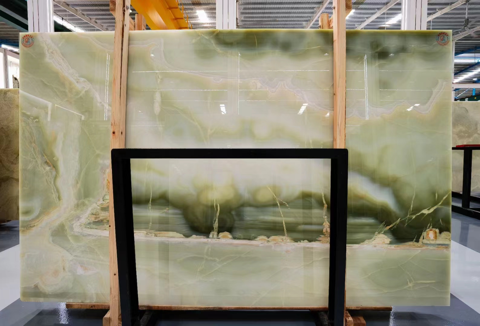 Groene Onyx marmeren plaat en tegel