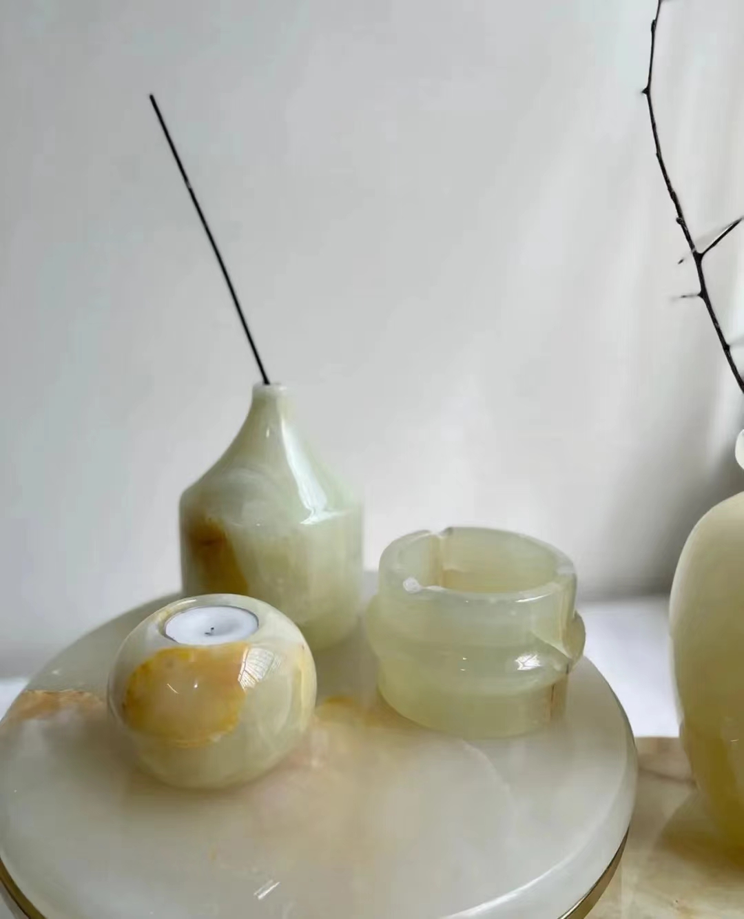 Groene Onyx marmeren plaat en tegel