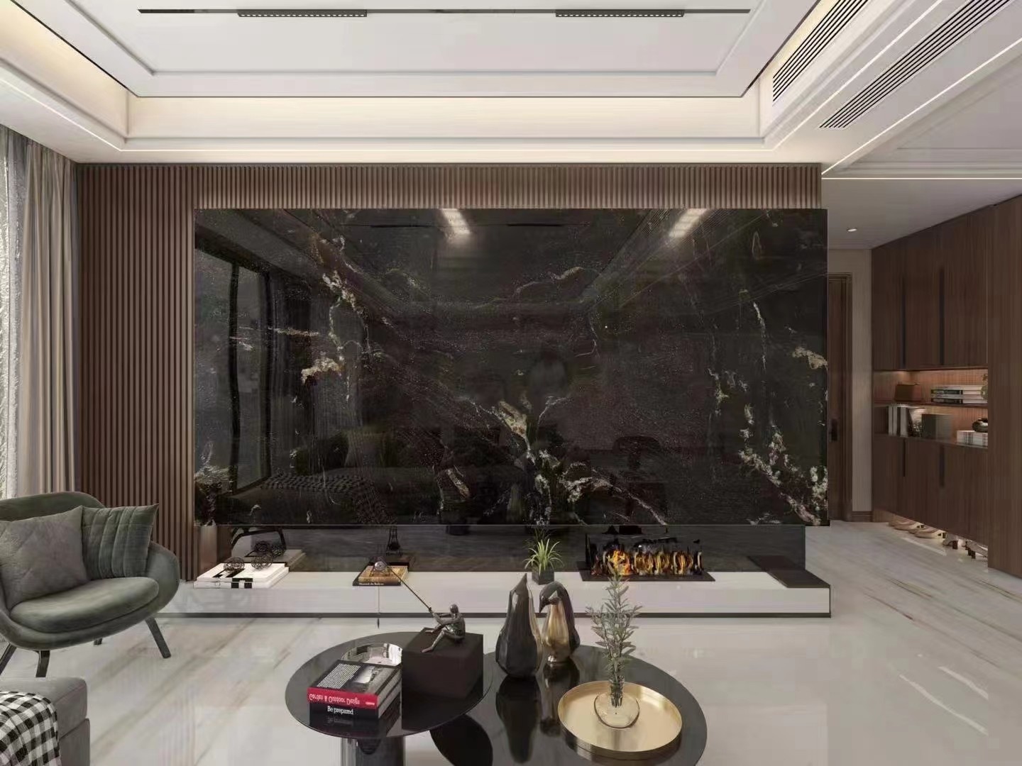 Brazil black cosmic granite