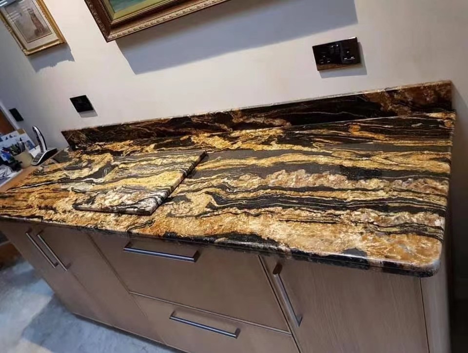 Black Taurus granite slab
