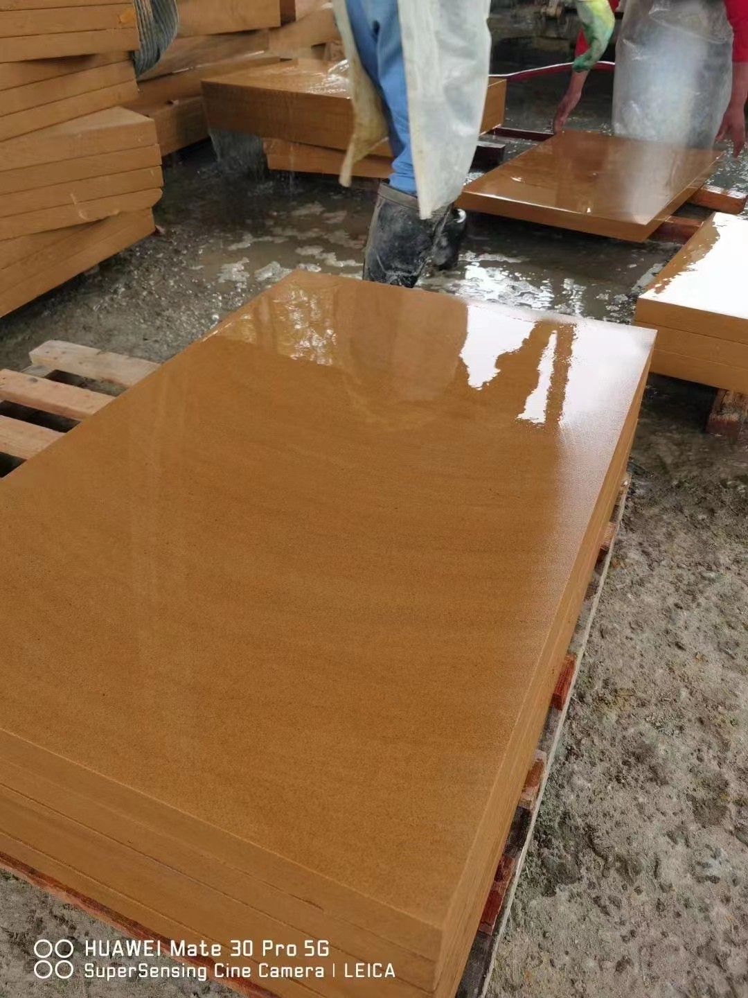 landscape yellow sandstone floor covering
