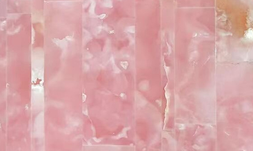 Roze Onyx marmeren plaat en aanrecht