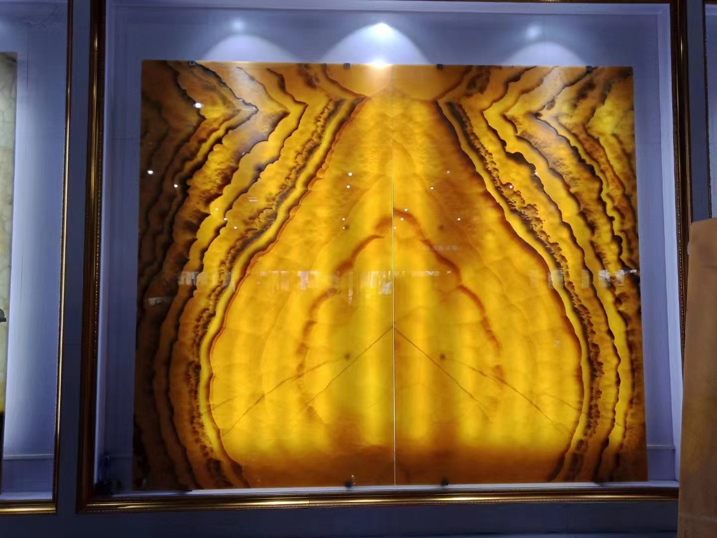 Oranje ananas Onyx marmeren plaat en tegel