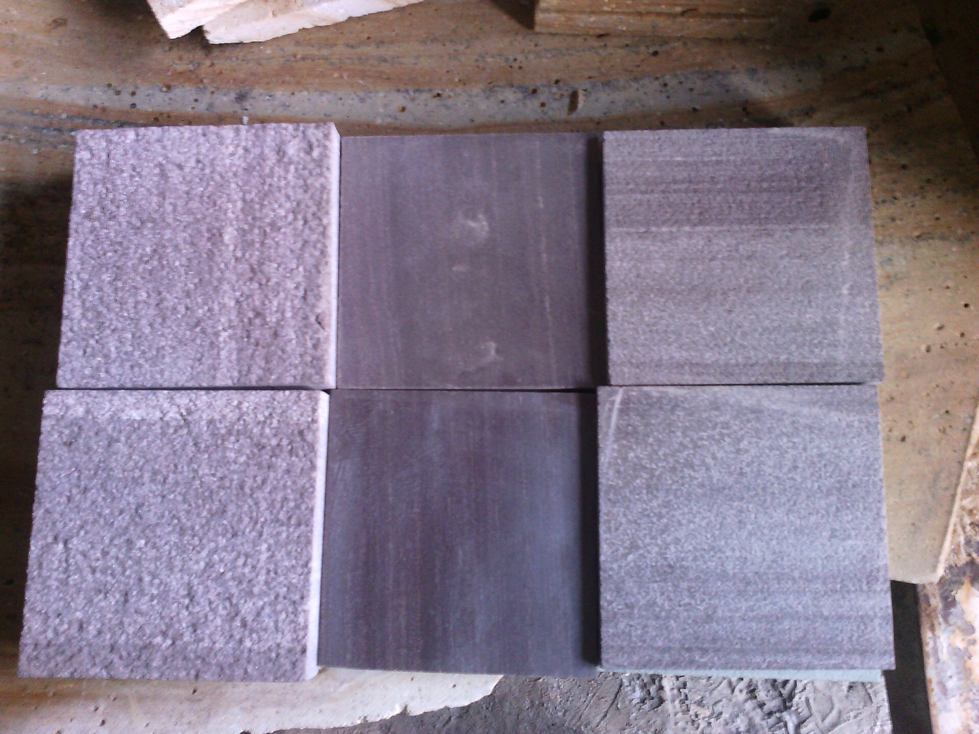 Paarse houten Wenge-zandsteenplaten