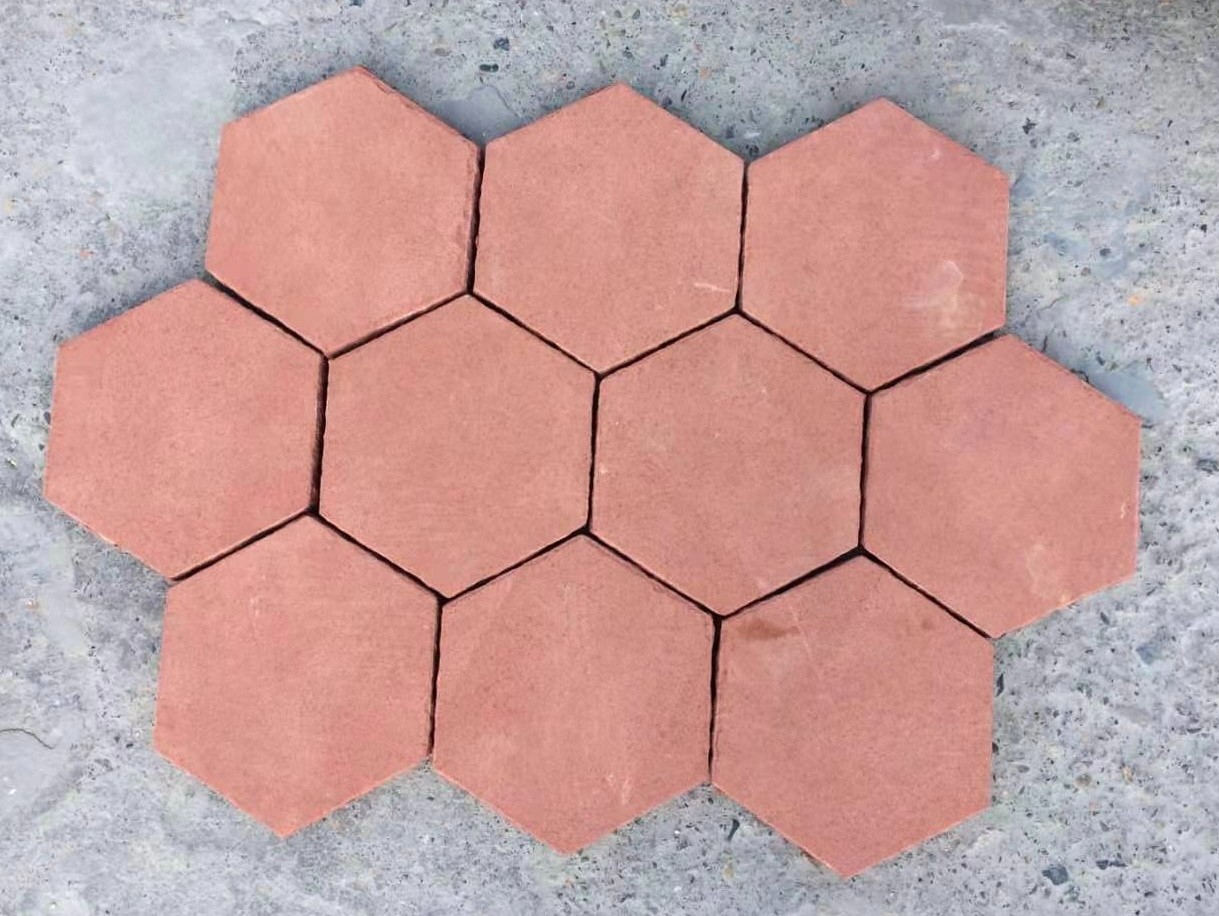 Red Wooden Sandstone Slabs
