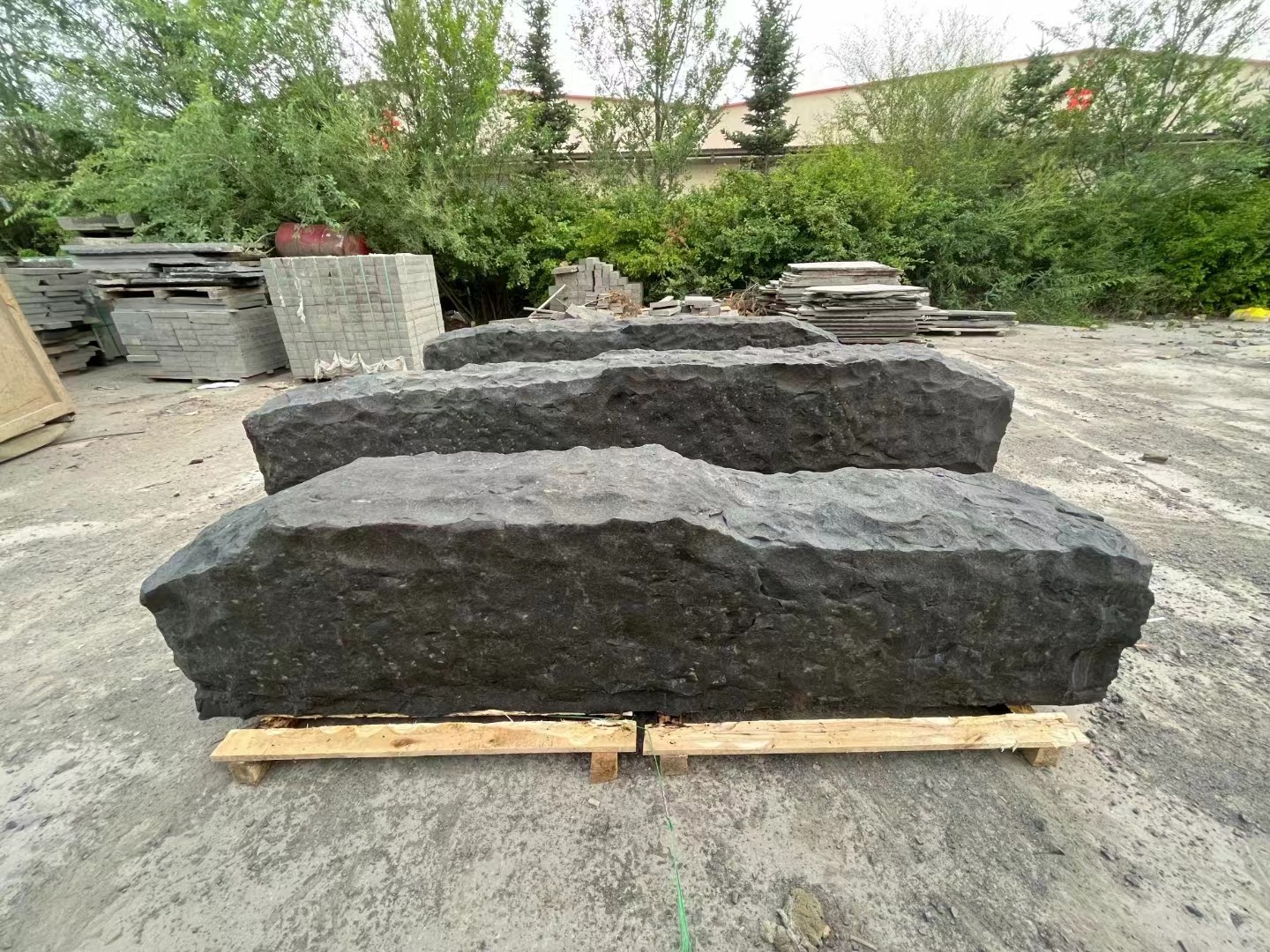 black basalt stone