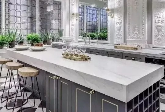 Luna Grey Quartz Countertops