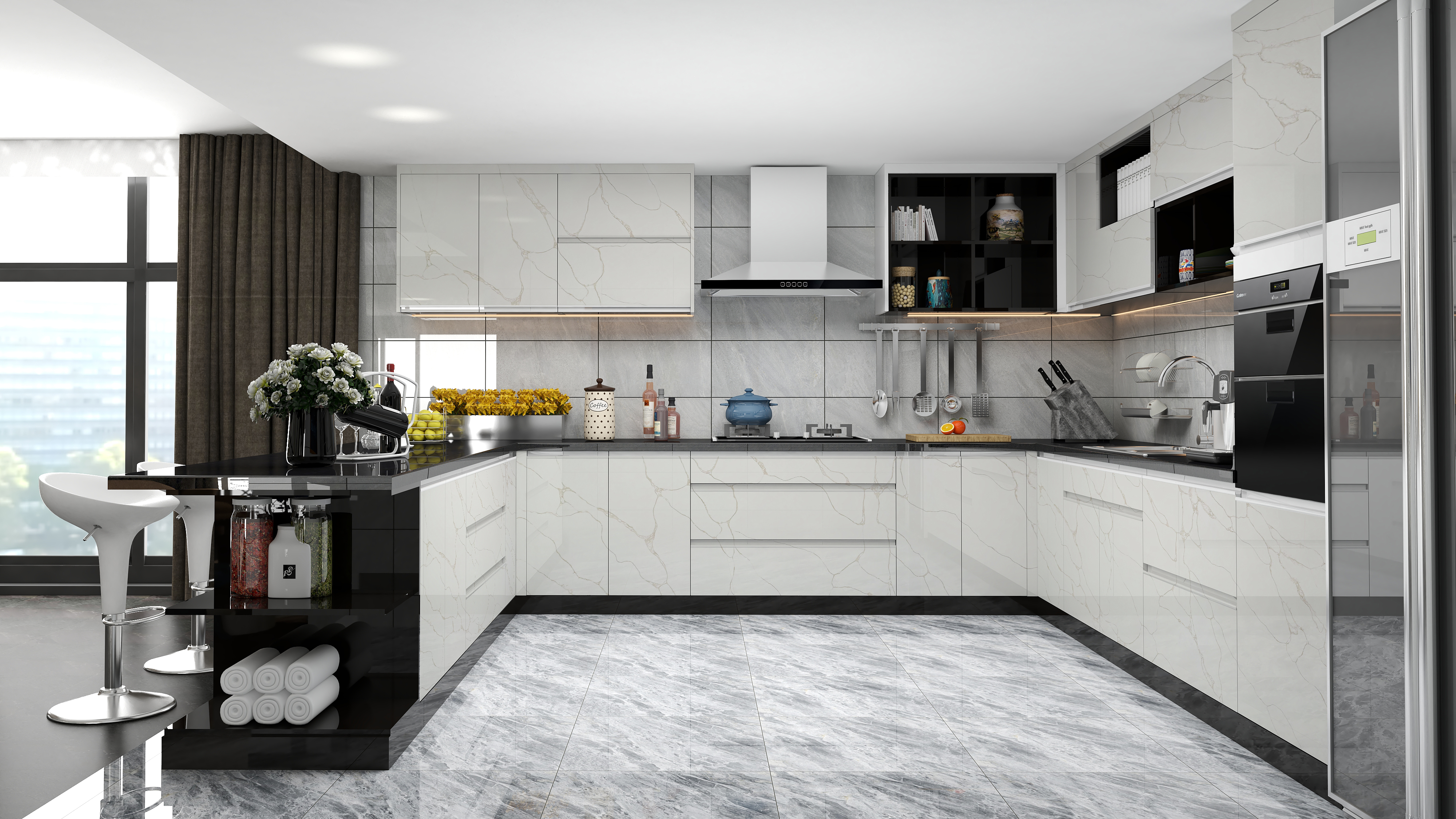 calacatta quartz countertops