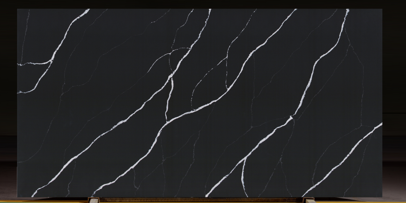 black quartz slab