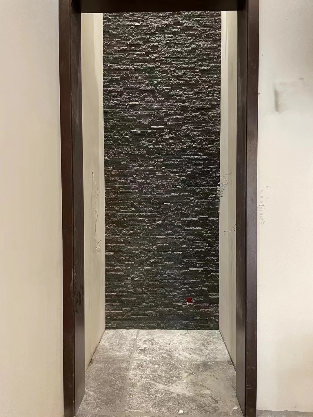 black marble rock
