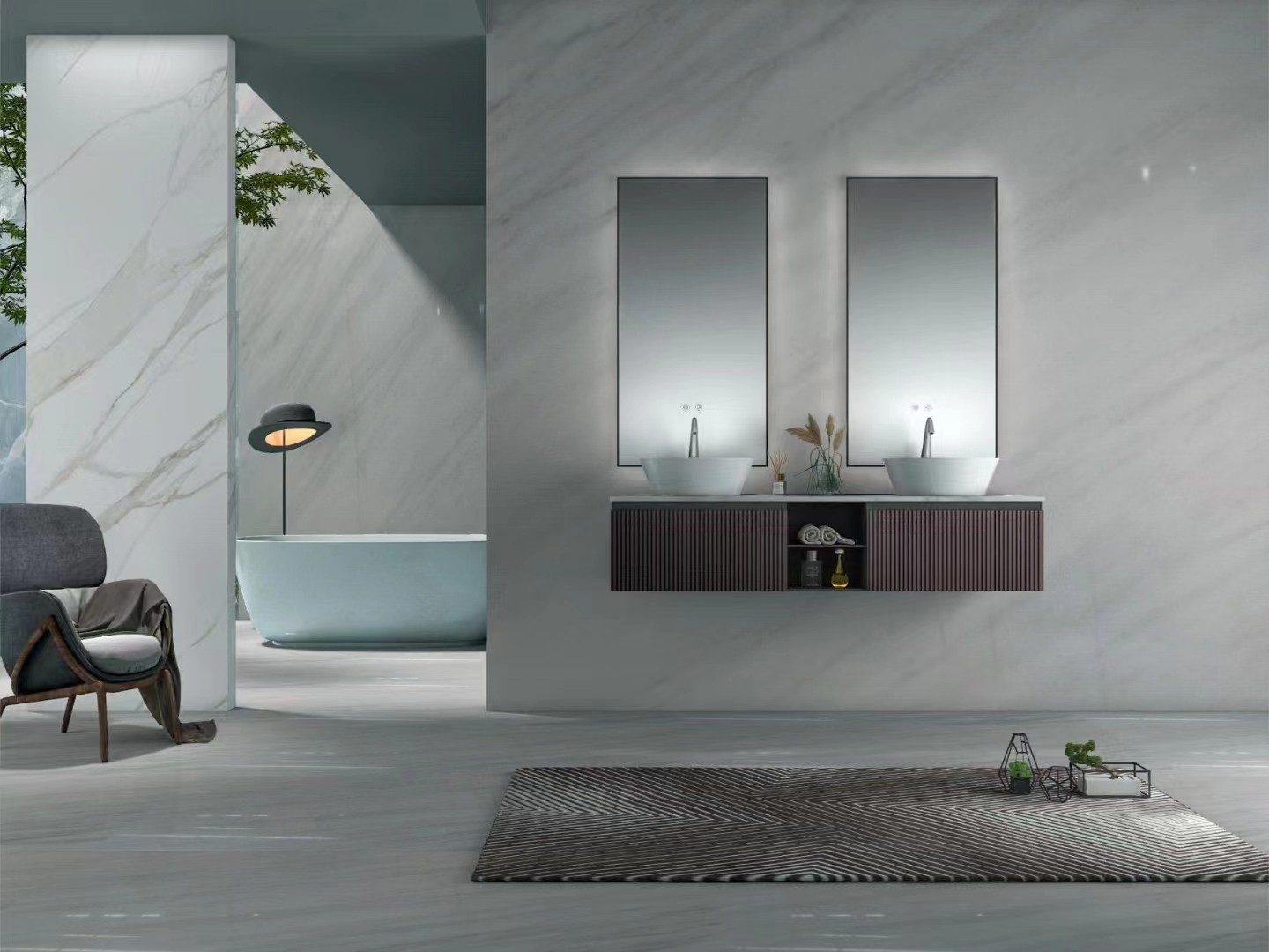 oriental white marble tile