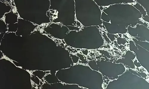 बर्फ काले फूल कृत्रिम संगमरमर स्लैब और टाइल