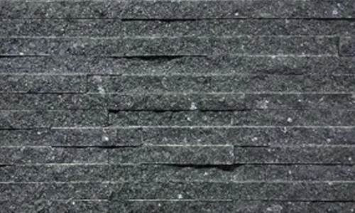 Revêtement de mur en pierre de culture d'ardoise de quartzite noire