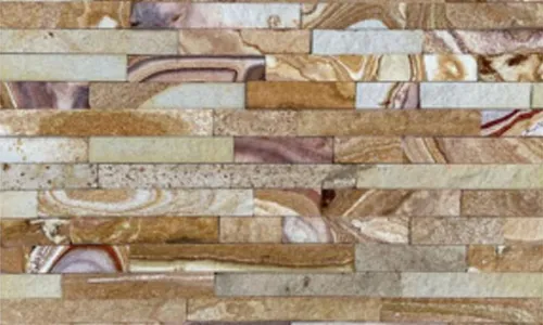 Pierre de culture en pierre empilée de grès en bois jaune