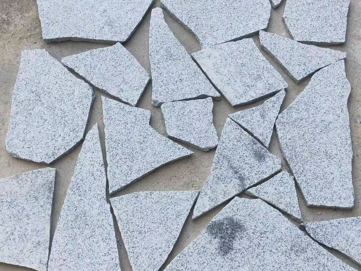 light grey granite slab