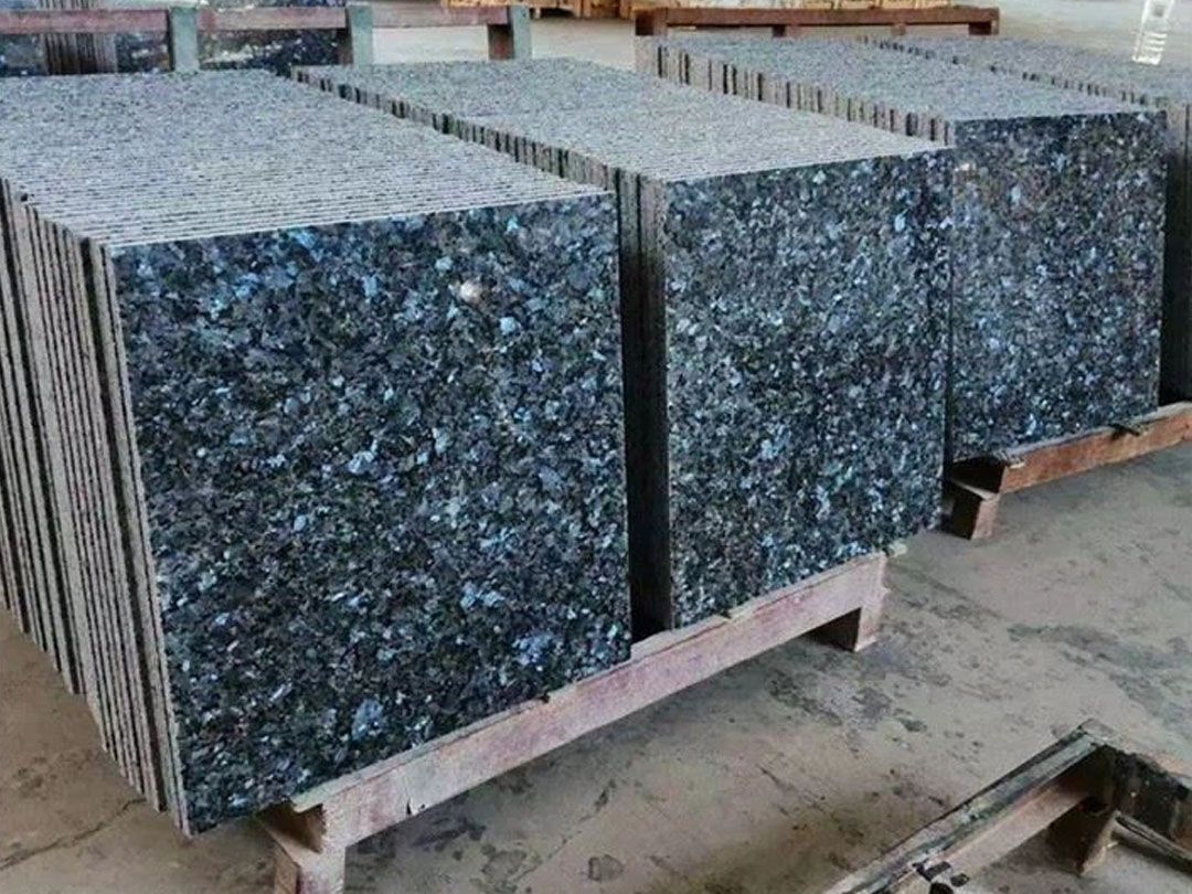 ocean blue granite slab